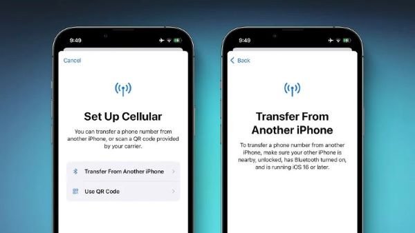 pasar eSIM de un iPhone a otro